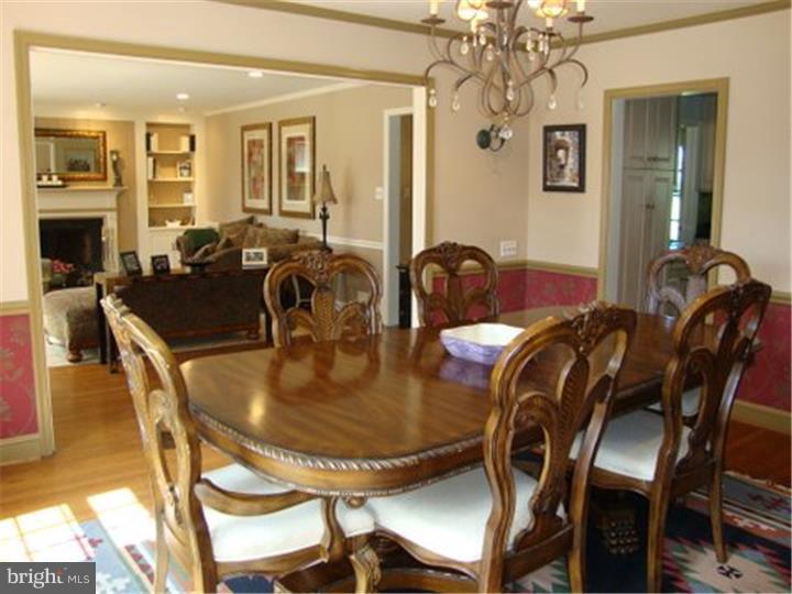 1314 Youngs Ford Road Gladwyne, PA 19035 - Photo 8 of 22 a view of a dining room with furniture and wooden floor