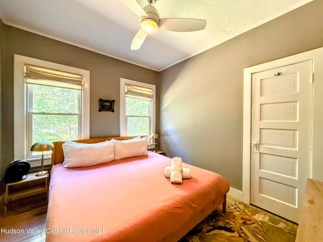 a garden with wooden fence