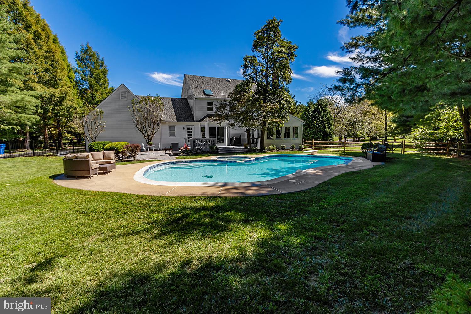 20 Meadowview Drive Shamong, NJ 08088 - Photo 26 of 40 Backyard view of pool and house