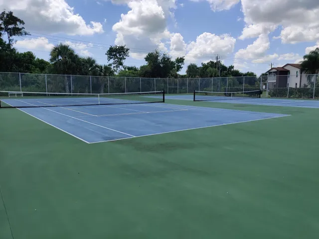 a view of tennis court