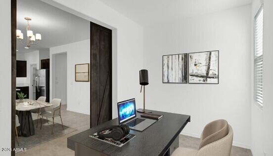 16340 South 182nd Drive Goodyear, AZ 85338 - Photo 30 of 38 a living room with furniture and a fireplace