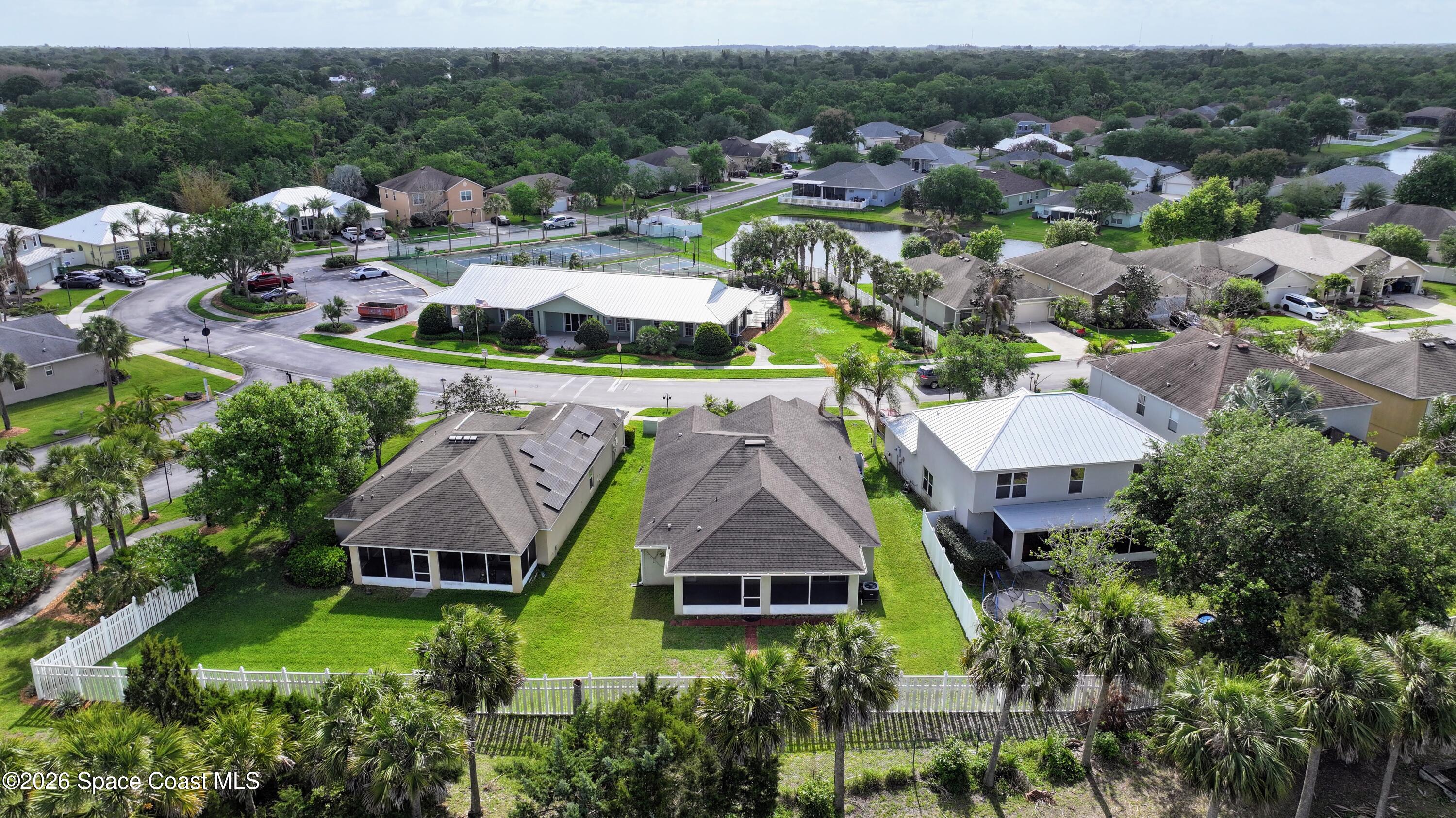 183 Stony Point Drive Sebastian, FL 32958 - Photo 23 of 27 an aerial view of residential houses with outdoor space and parking