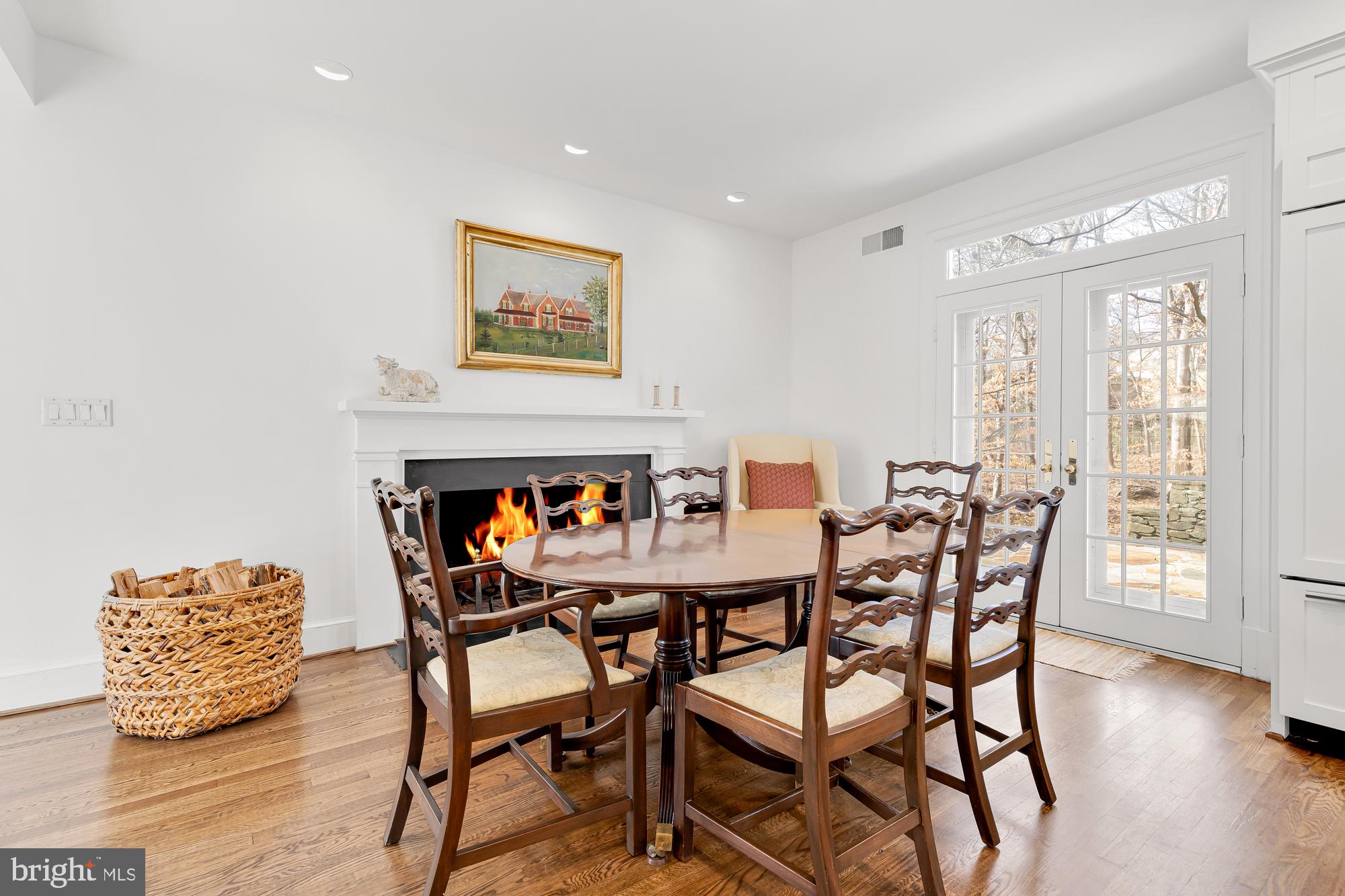 10004 Iron Gate Road Potomac, MD 20854 - Photo 23 of 45 Breakfast Room with Fireplace