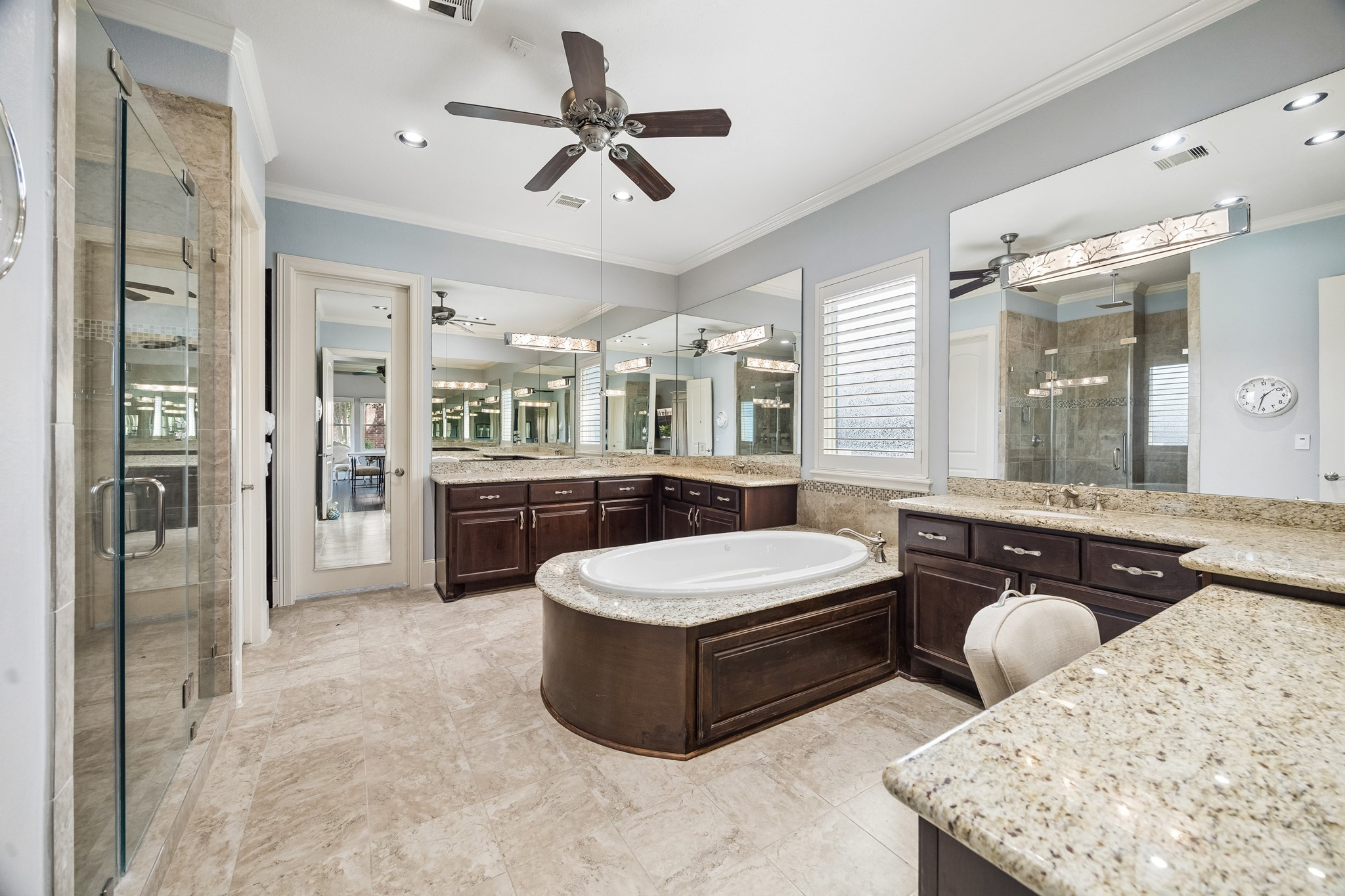 3914 Louvre Lane Houston, TX 77082 - Photo 4 of 31 a spacious bathroom with a tub double sink and shower