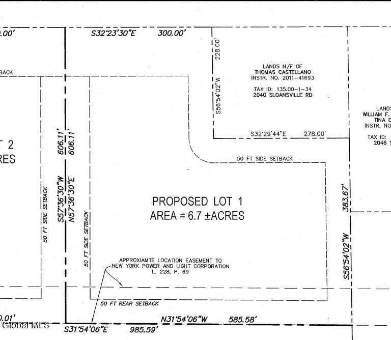 L37.1 Sloansville Road Esperance, NY 12066 - Photo 6 of 6 Survey clip of commercial parcel