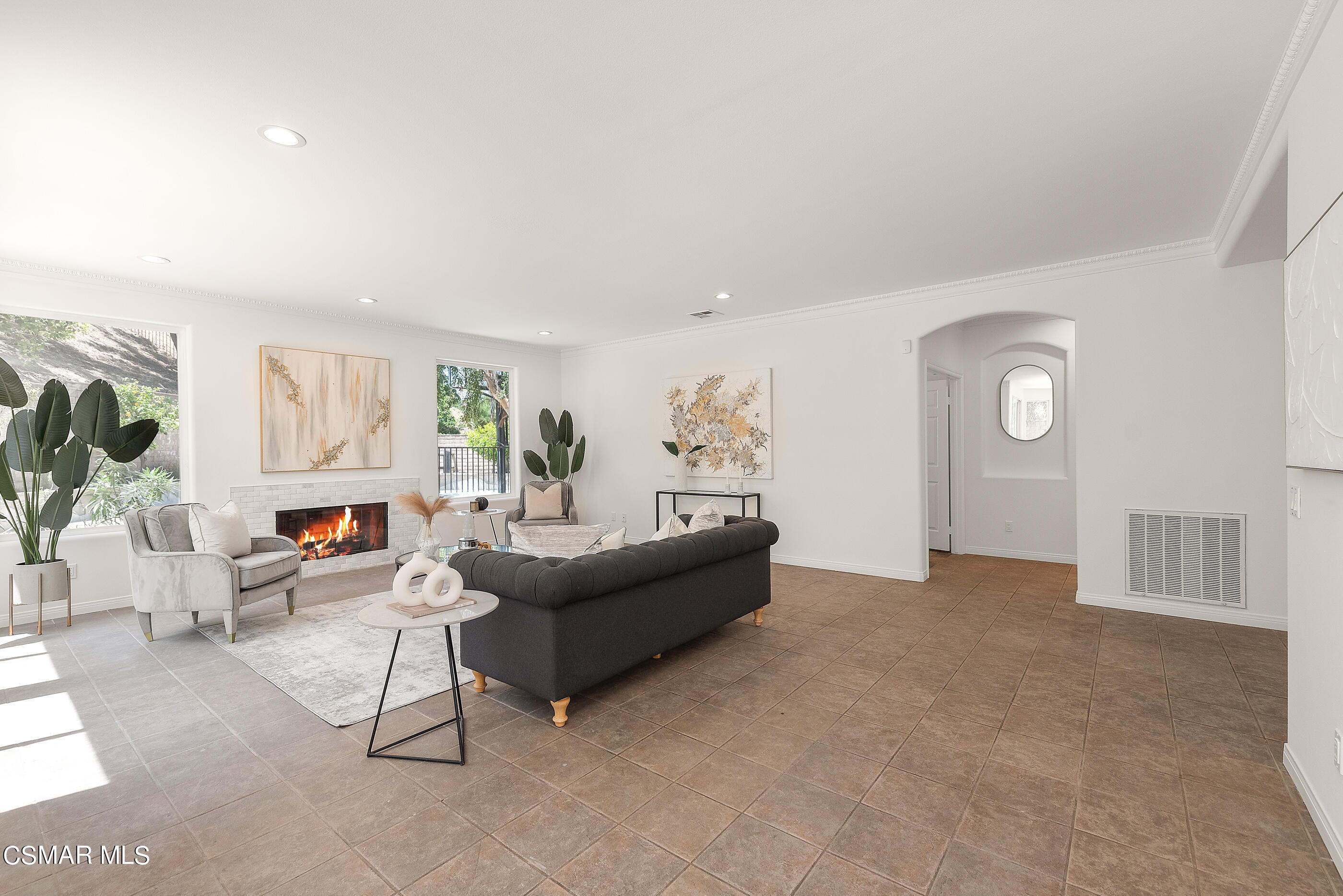 3877 Marks Road Agoura Hills, CA 91301 - Photo 13 of 53 a living room with furniture and a wooden floor