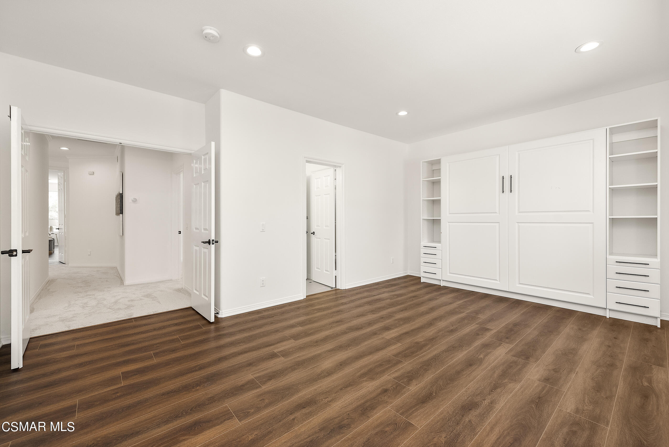 3877 Marks Road Agoura Hills, CA 91301 - Photo 35 of 53 a view of an empty room with wooden floor