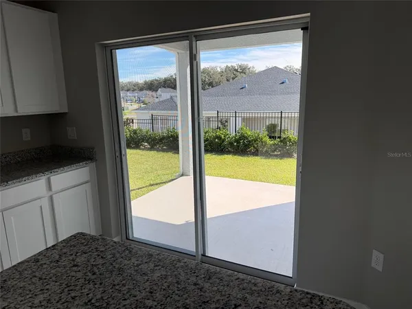 a view of a from a window