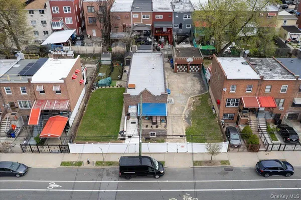 an aerial view of multiple houses