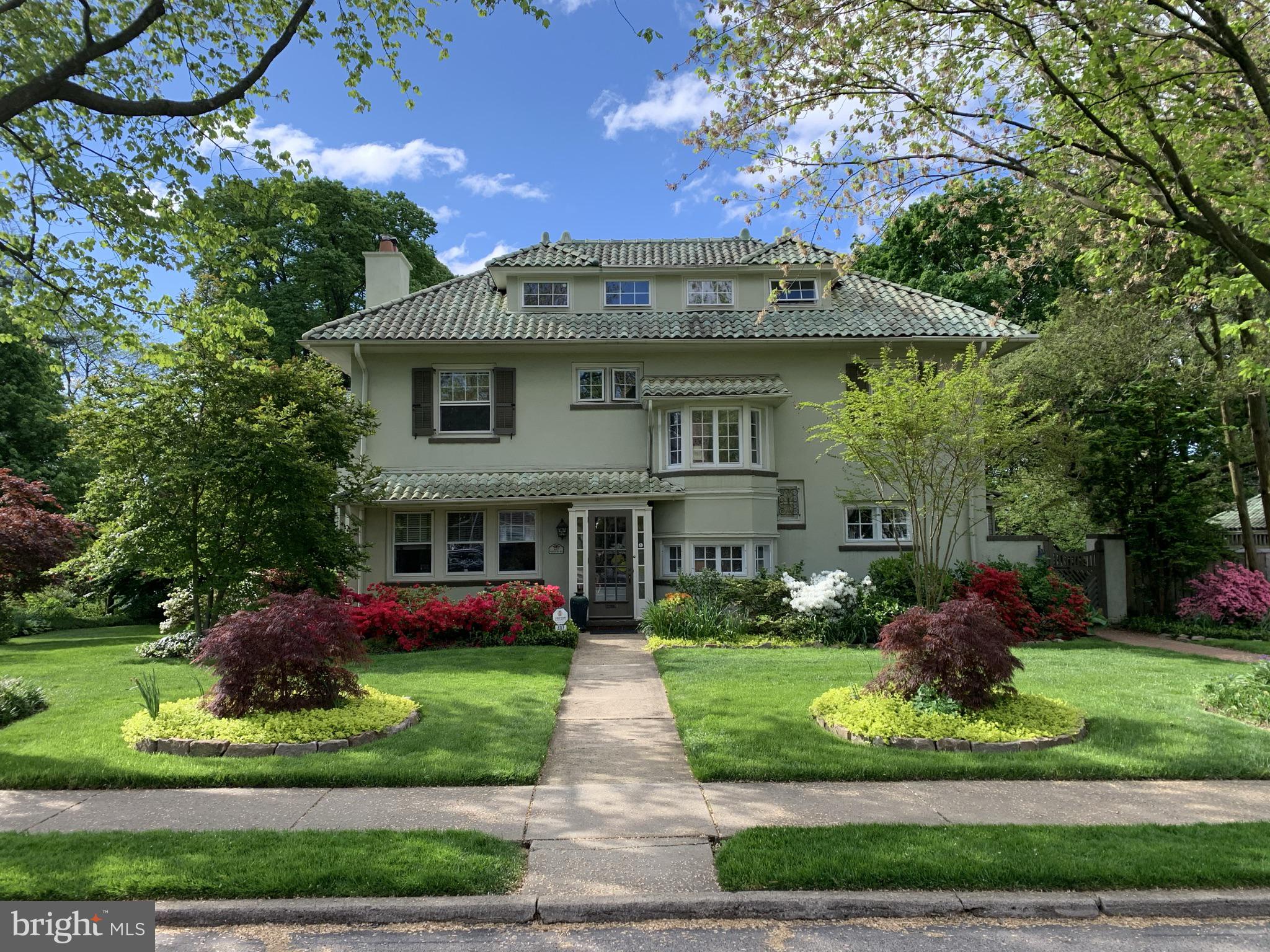 407 Vernon Road Jenkintown, PA 19046 - Photo 8 of 57 a front view of house with yard and green space