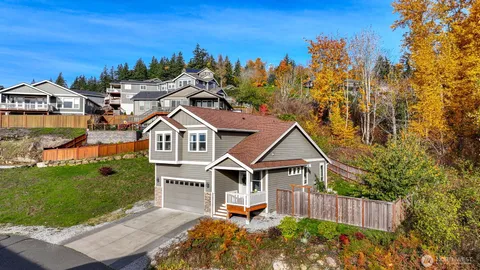 a house view with a garden space