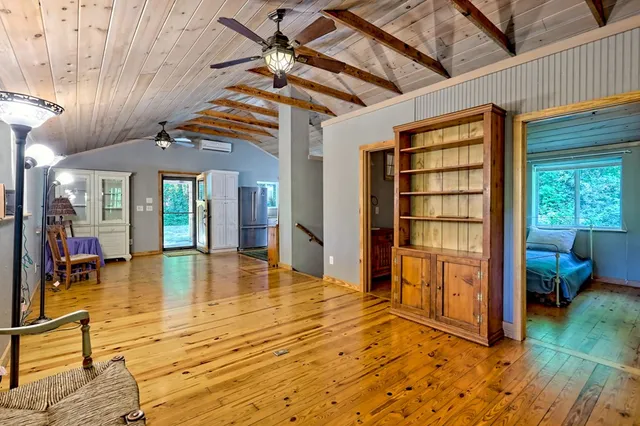 a bed room with a bed