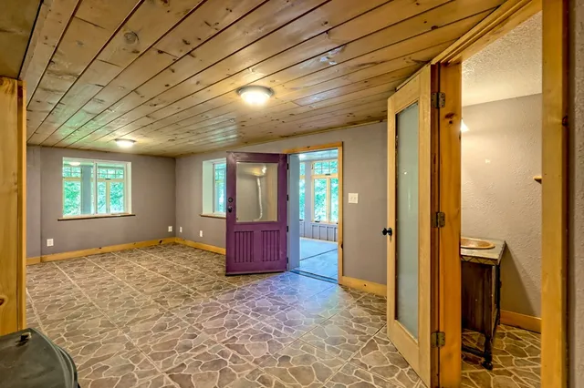 a view of livingroom with hallway
