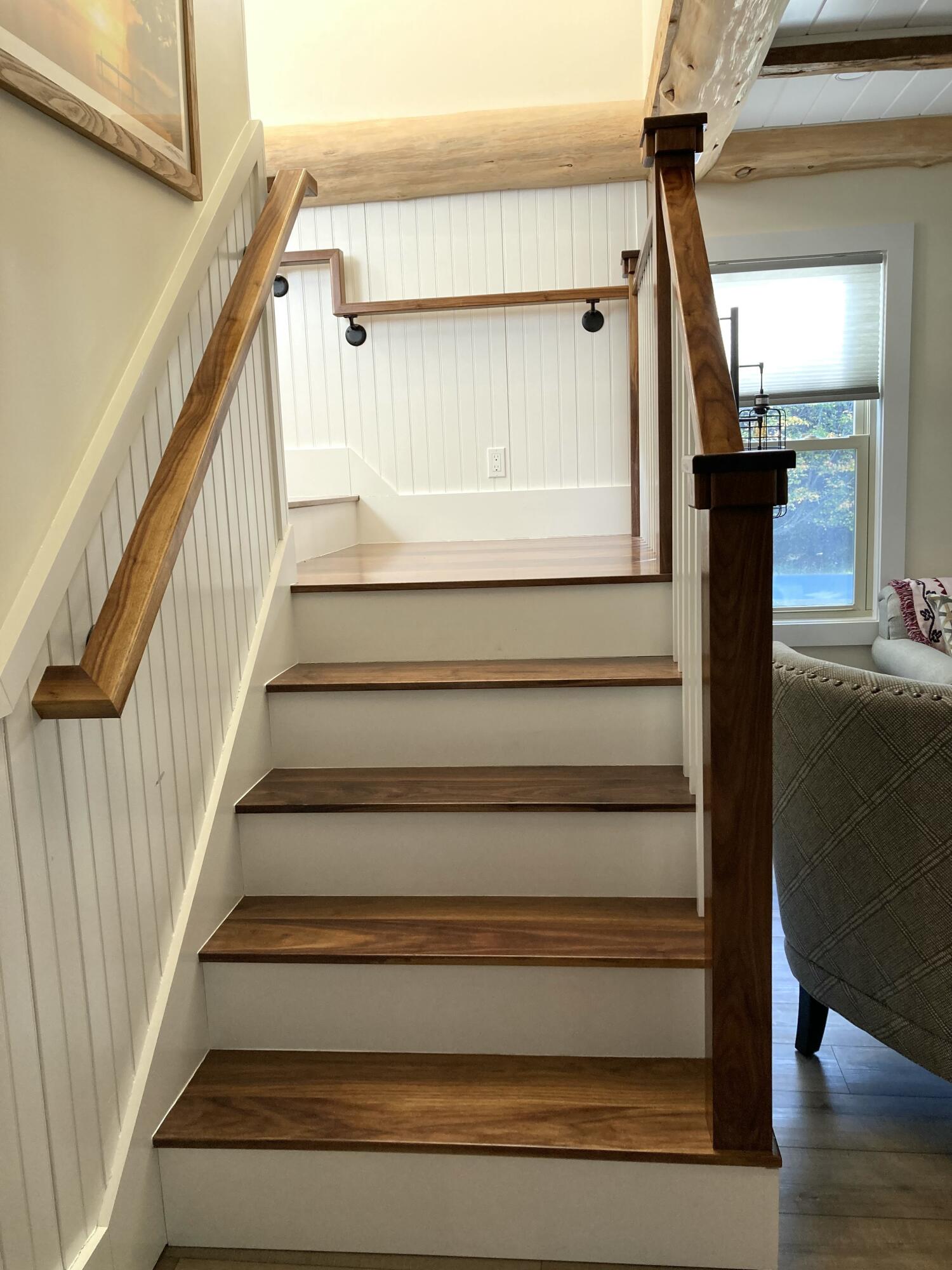122 Cross Road Hancock, ME 04640 - Photo 37 of 45 Stairway to 2nd floor bedrooms & bath.