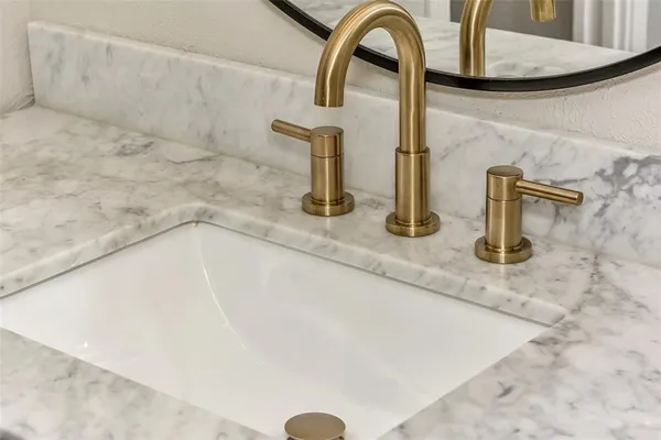 a close view of sink