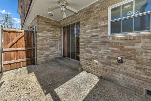 a view of front door of house