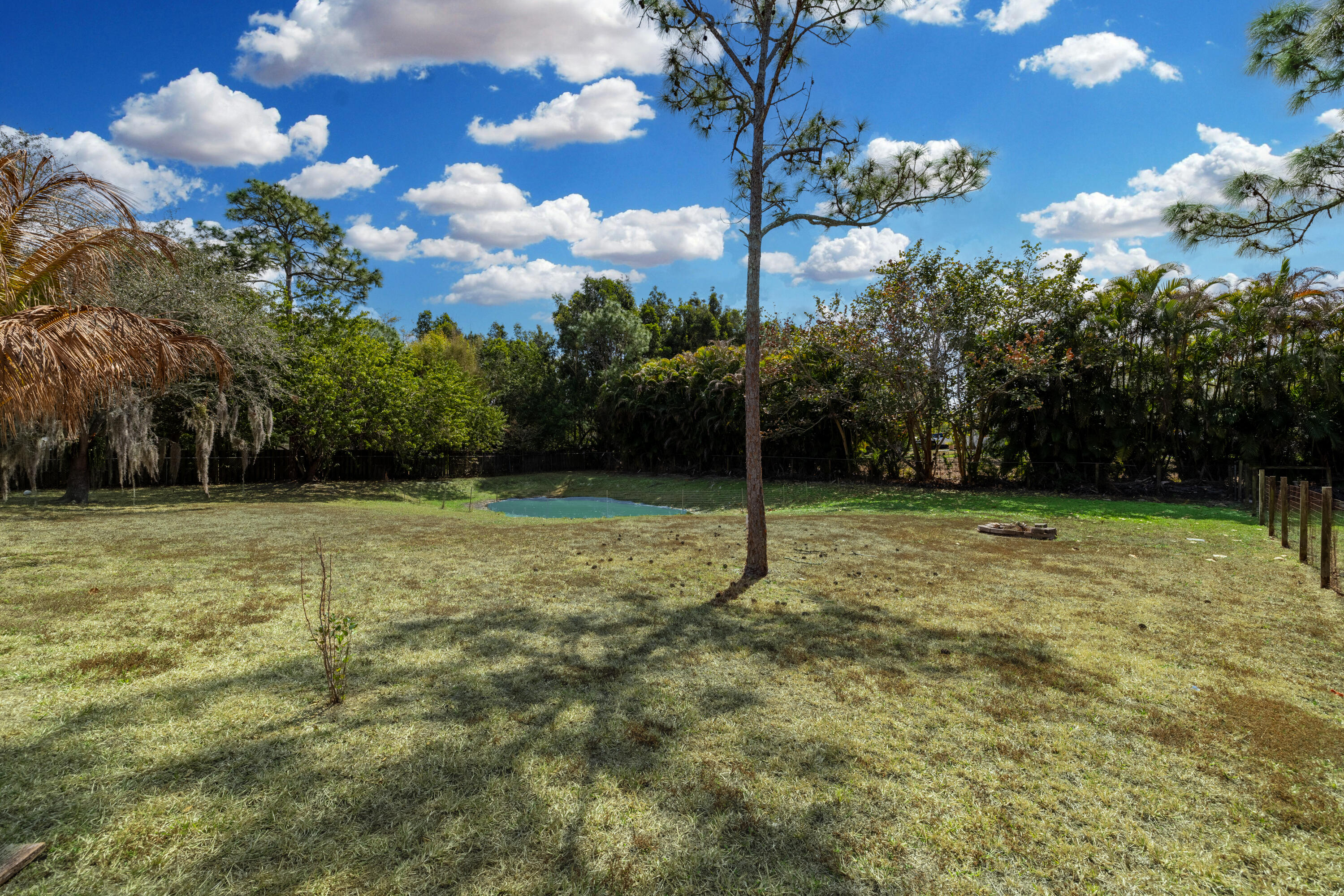15400 76th Road North Loxahatchee, FL 33470 - Photo 29 of 39 a backyard of a house with lots of green space