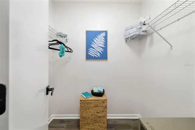 a view of walk in closet