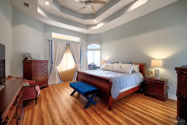 a workspace with furniture and a window