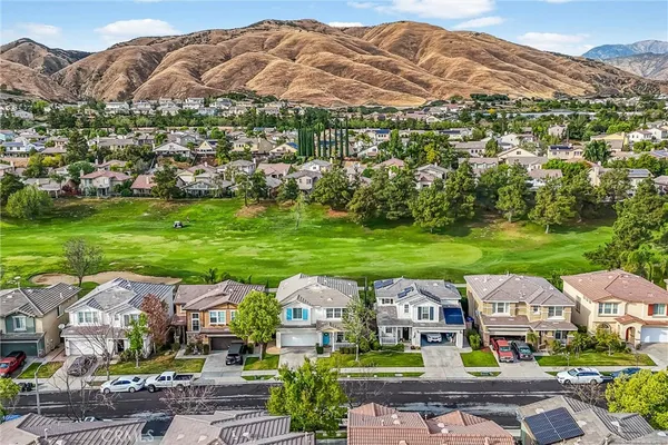 an aerial view of multiple house