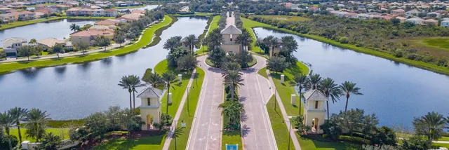 a view of a yard with swimming pool