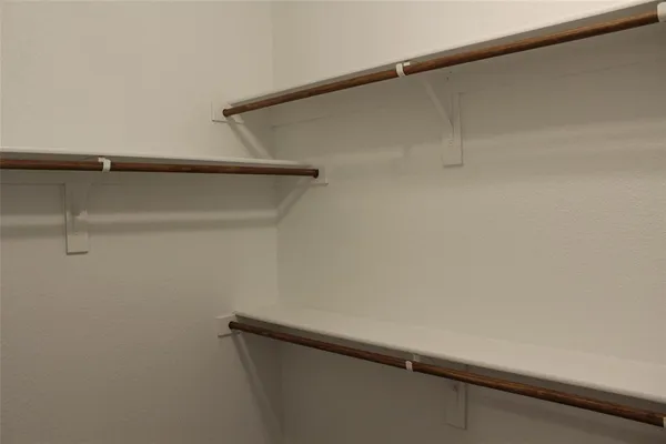a close view of closet