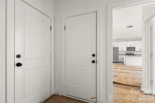 a view of a closet