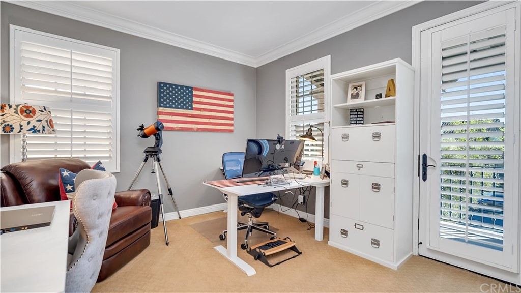 3 Adele Street Ladera Ranch, CA 92694 - Photo 19 of 42 a view of a workspace with furniture and a window