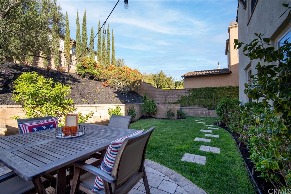 3 Adele Street Ladera Ranch, CA 92694 - Photo 29 of 42 The grassy area provides a play area and there is room for a pool if youwant one. The plumbing is already there, just in case.