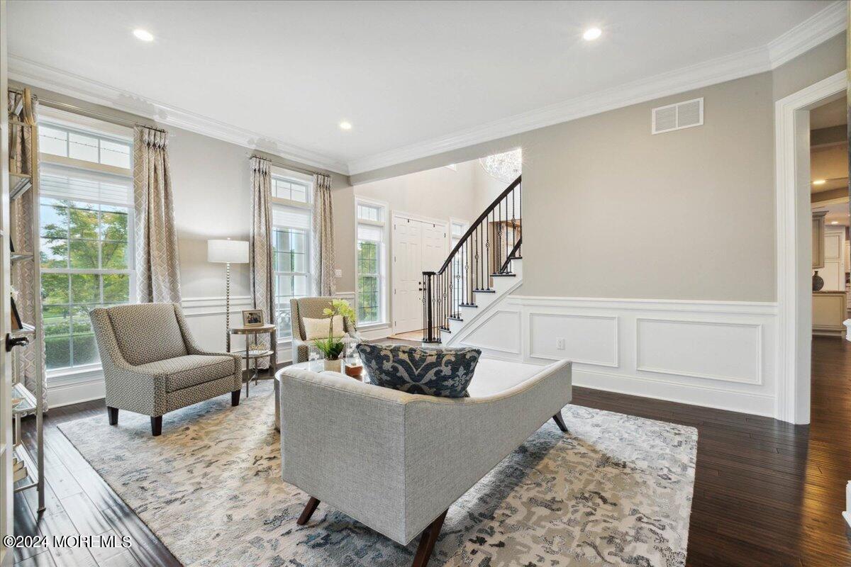 34 Windermere Road Lincroft, NJ 07738 - Photo 11 of 78 a living room with furniture and a hard wood floor