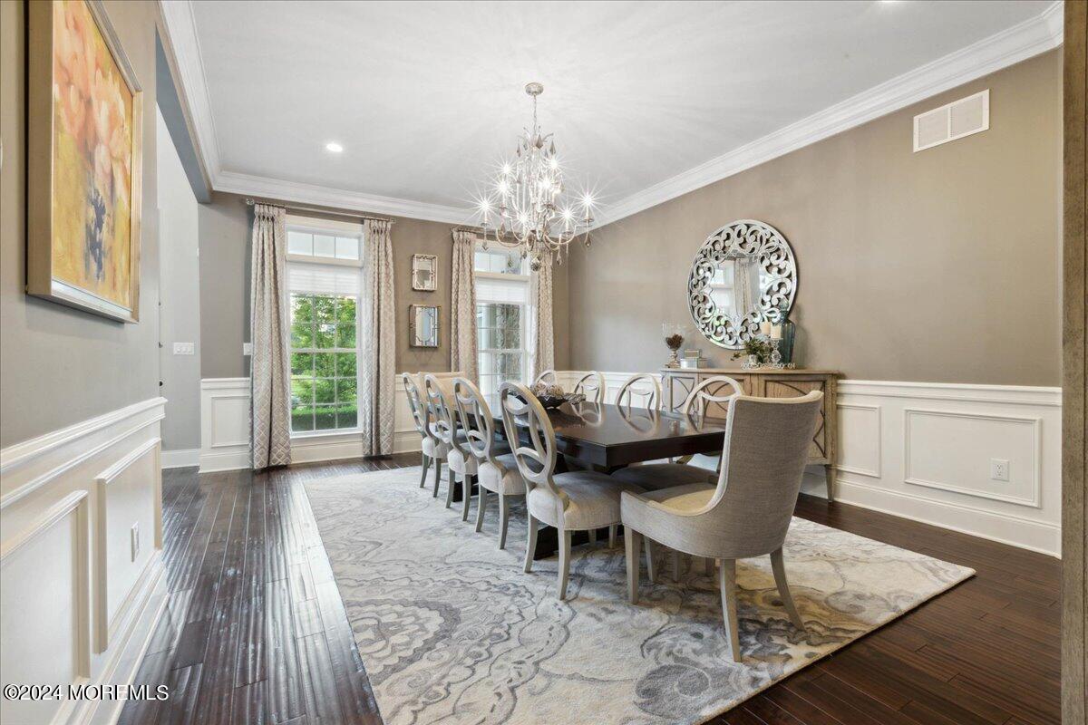 34 Windermere Road Lincroft, NJ 07738 - Photo 18 of 78 a view of a dining room with furniture window and wooden floor