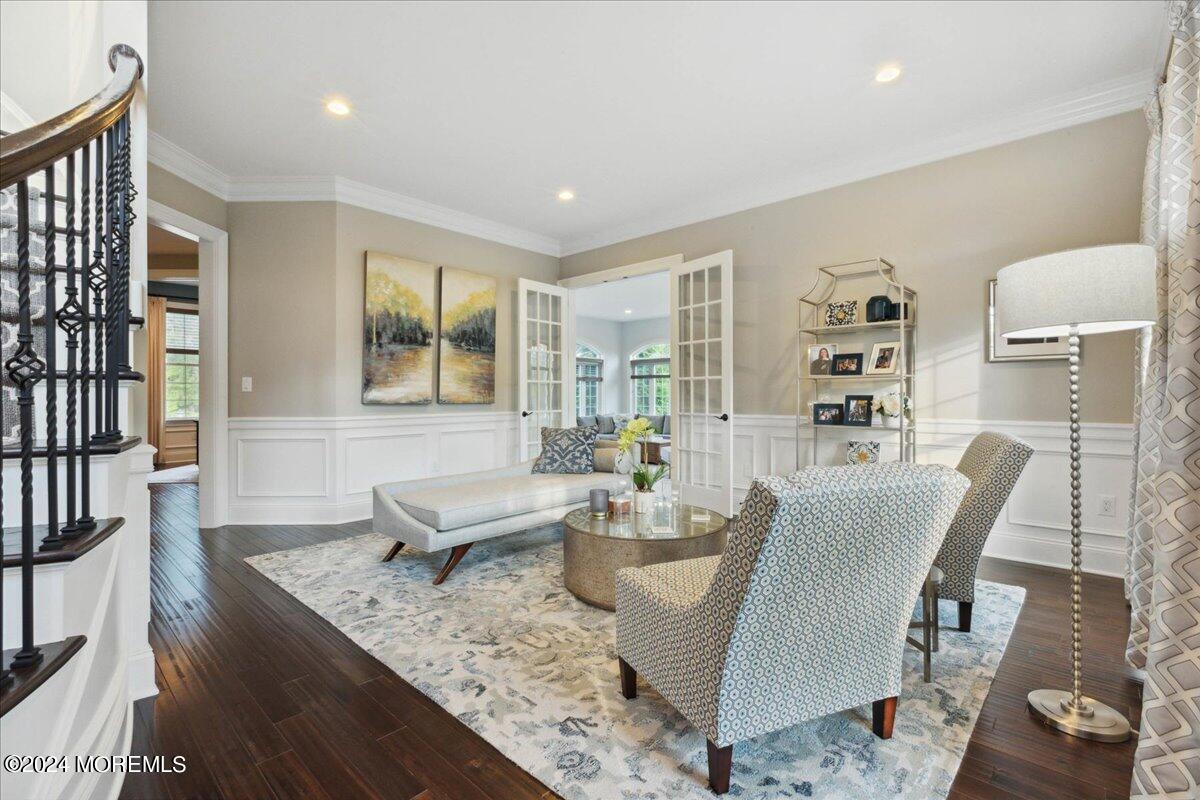 34 Windermere Road Lincroft, NJ 07738 - Photo 10 of 78 a living room with furniture and a large window