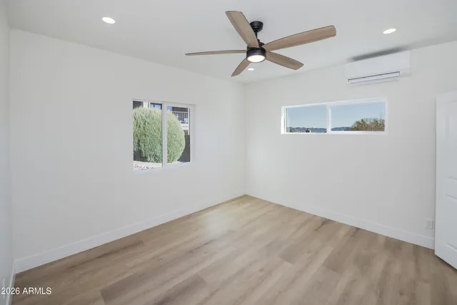 a view of a city with a mountain