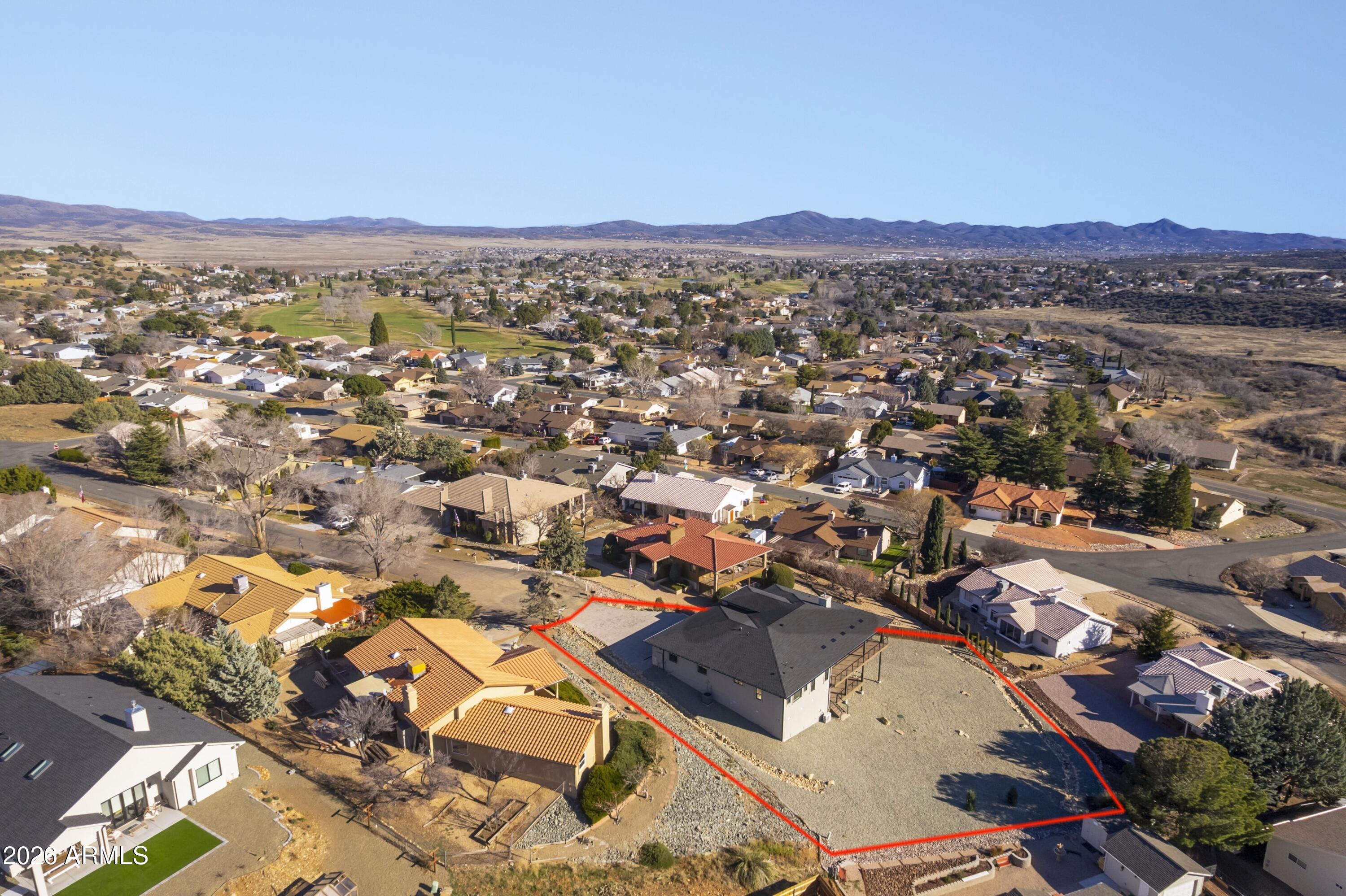 10603 Straight Arrow Road Dewey, AZ 86327 - Photo 50 of 57 an aerial view of residential houses with city view