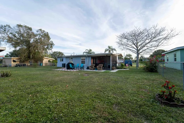 a house view with a garden space