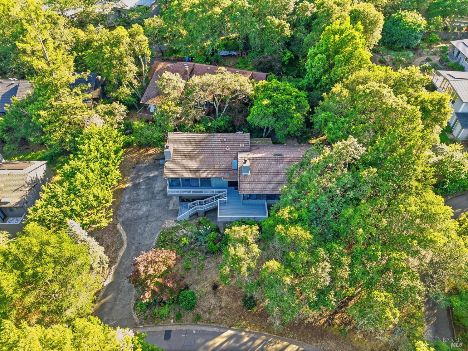 140 Massimo Circle Santa Rosa, CA 95404 - Photo 39 of 41 an aerial view of a house with a yard