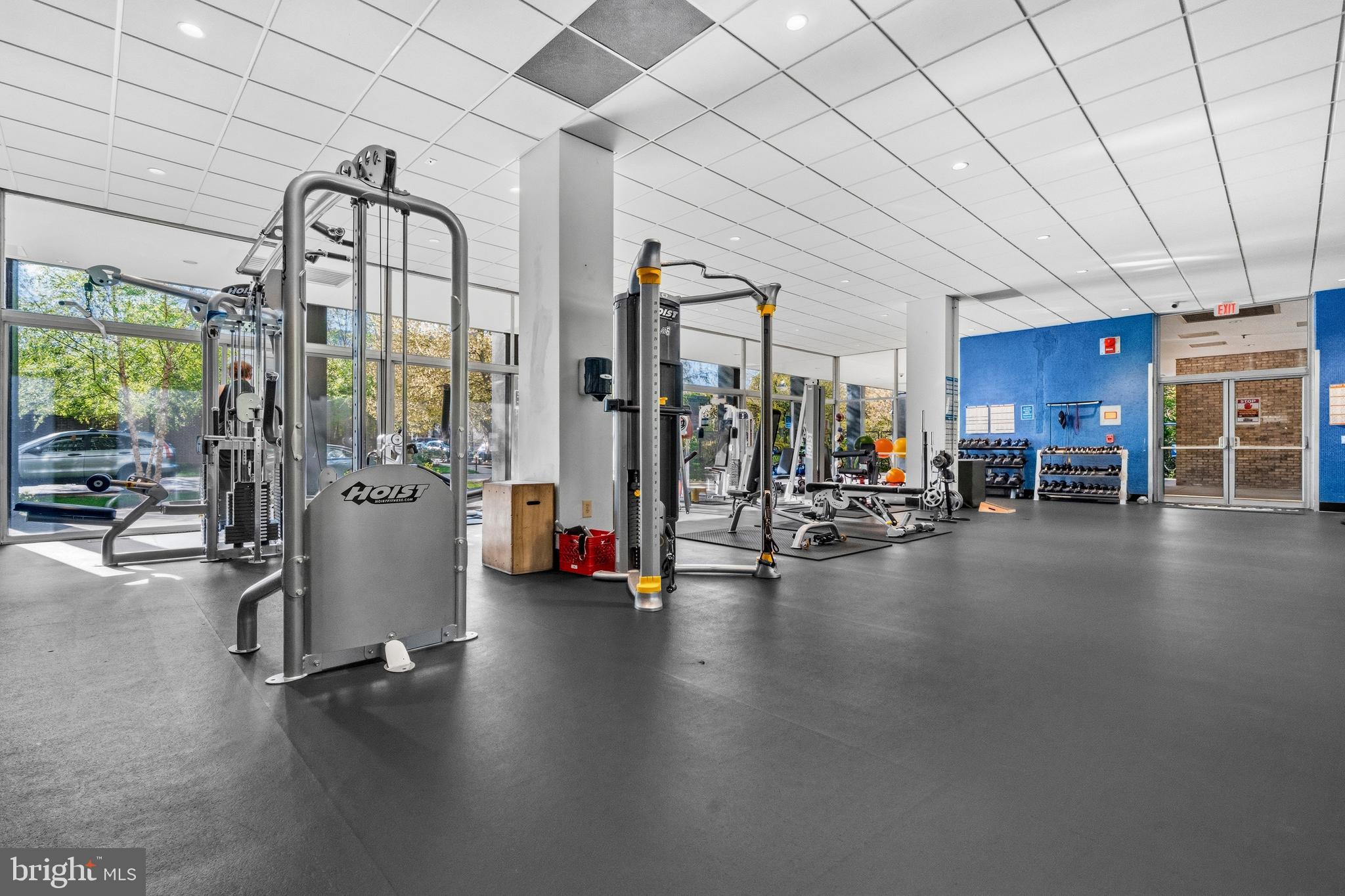 1311 Delaware Avenue Southwest, Unit S240 Washington, DC 20024 - Photo 20 of 25 a view of a room with gym equipment