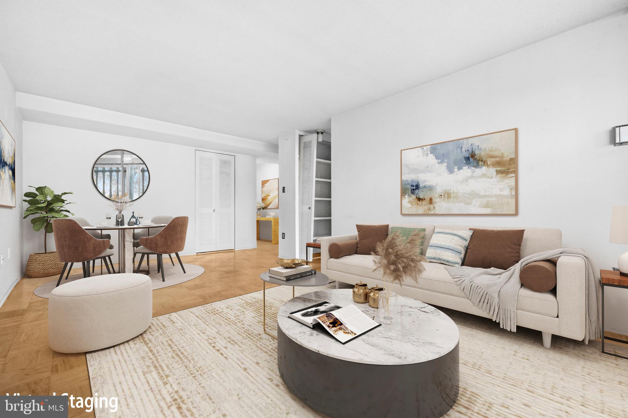 1311 Delaware Avenue Southwest, Unit S240 Washington, DC 20024 - Photo 4 of 25 a living room with furniture and wooden floor