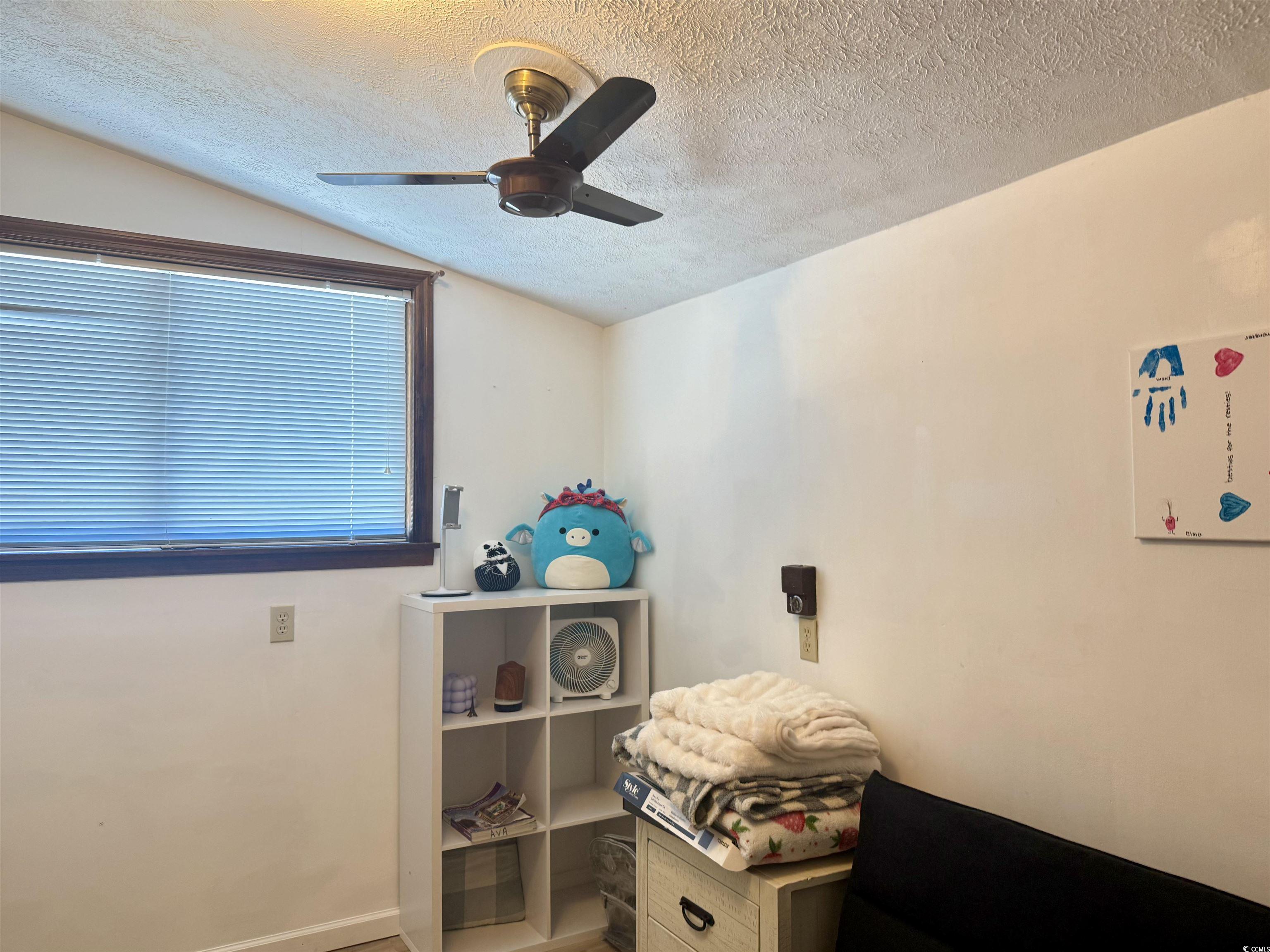 405 Twin Lakes Surfside Beach, SC 29575 - Photo 21 of 36 Bedroom with a textured ceiling and a ceiling fan
