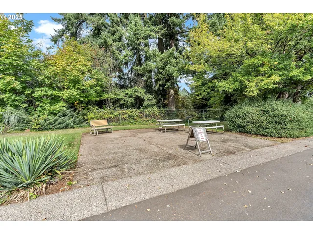 a view of outdoor space with garden
