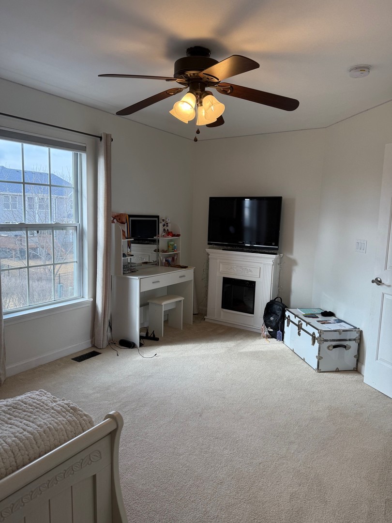 1785 Briggs Street Sycamore, IL 60178 - Photo 28 of 43 a living room with furniture a fireplace and a flat screen tv