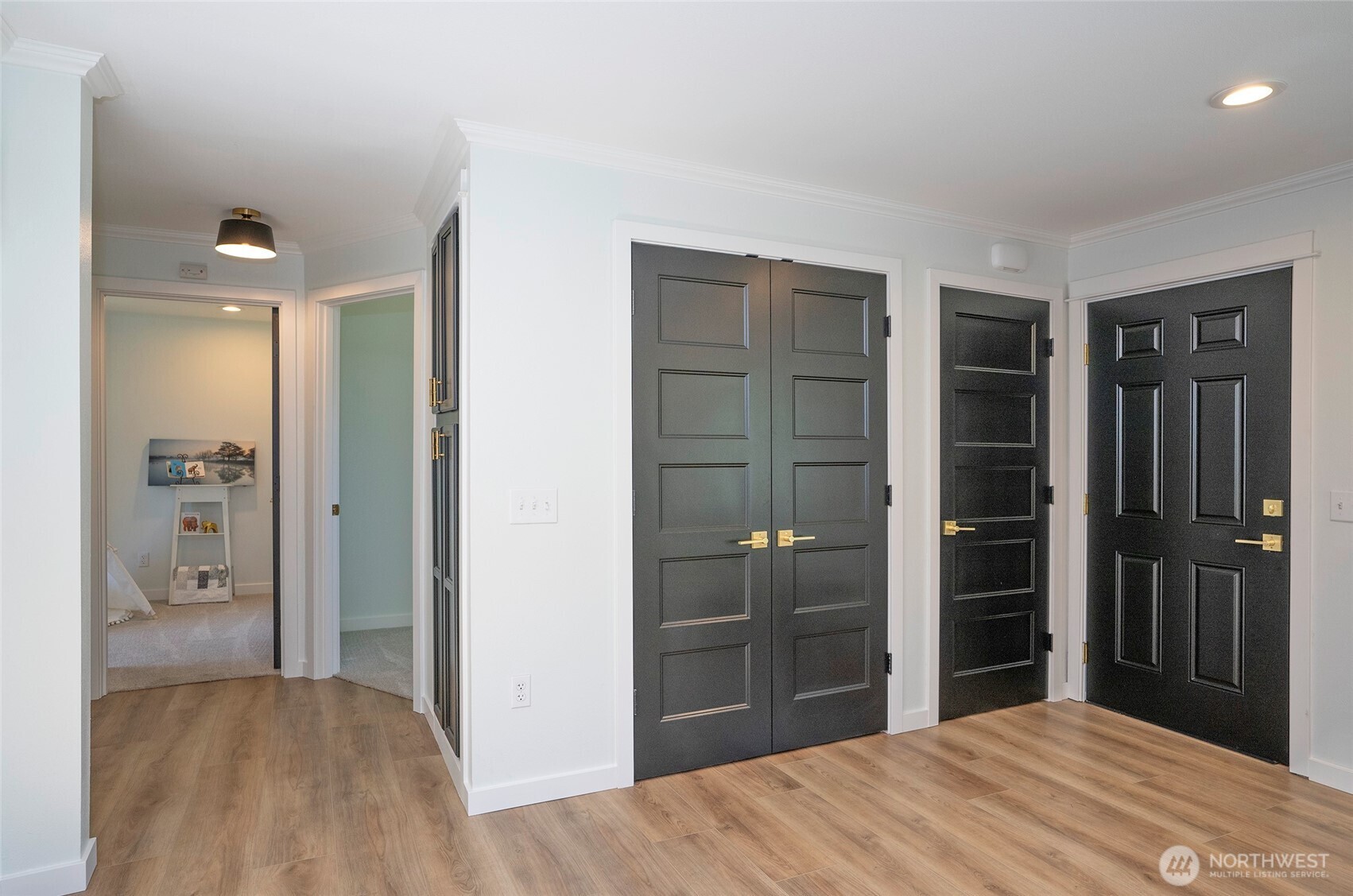 15512 Elm Street East Sumner, WA 98390 - Photo 7 of 37 a bedroom with a bed and closet