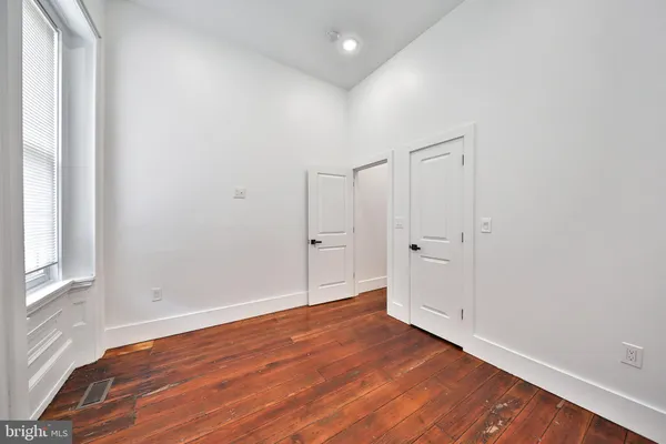 wooden floor in an empty room