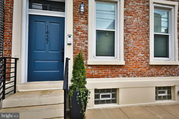 a view of front door of house