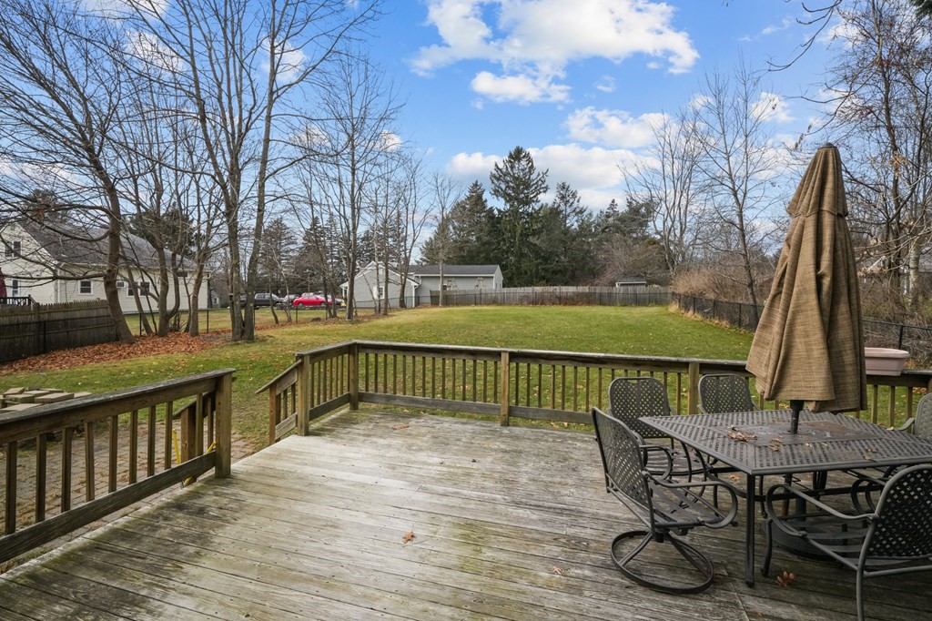 3 Carter Way Worcester, MA 01609 - Photo 31 of 32 a view of backyard with deck and outdoor seating