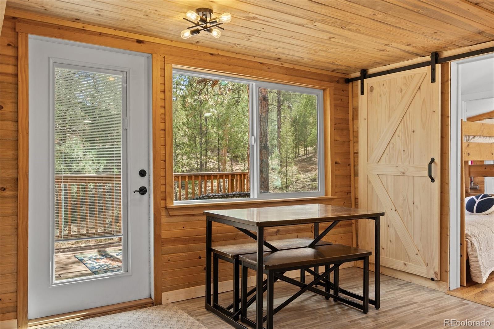 15535 South Elk Creek Road Pine, CO 80470 - Photo 11 of 25 a view of a livingroom with furniture window and outside view