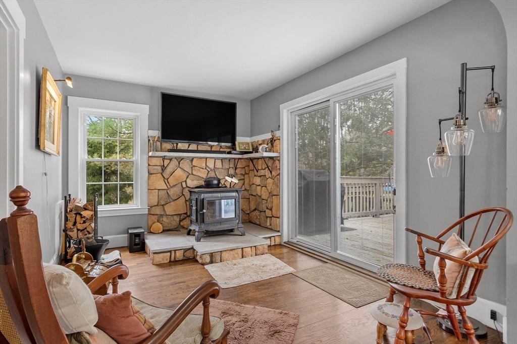 613 Petersham Road Athol, MA 01331 - Photo 19 of 41 a living room with furniture a flat screen tv and a fireplace