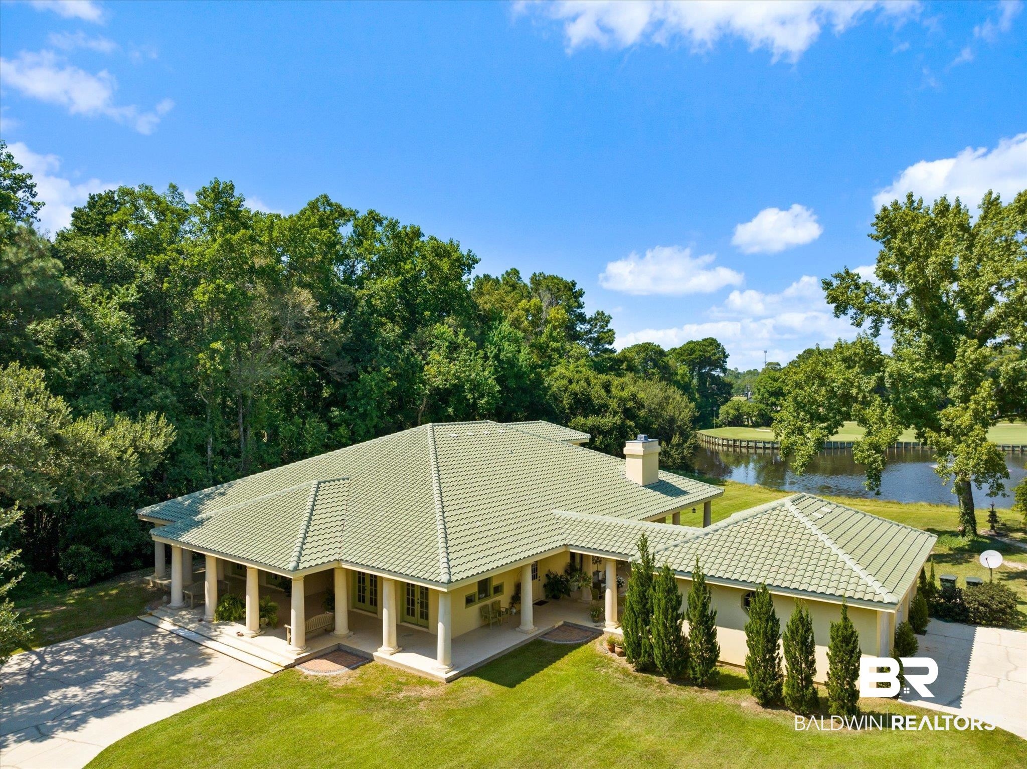 6341 Raintree Road Fairhope, AL 36532 - Photo 31 of 40 Bird's eye view with a water view