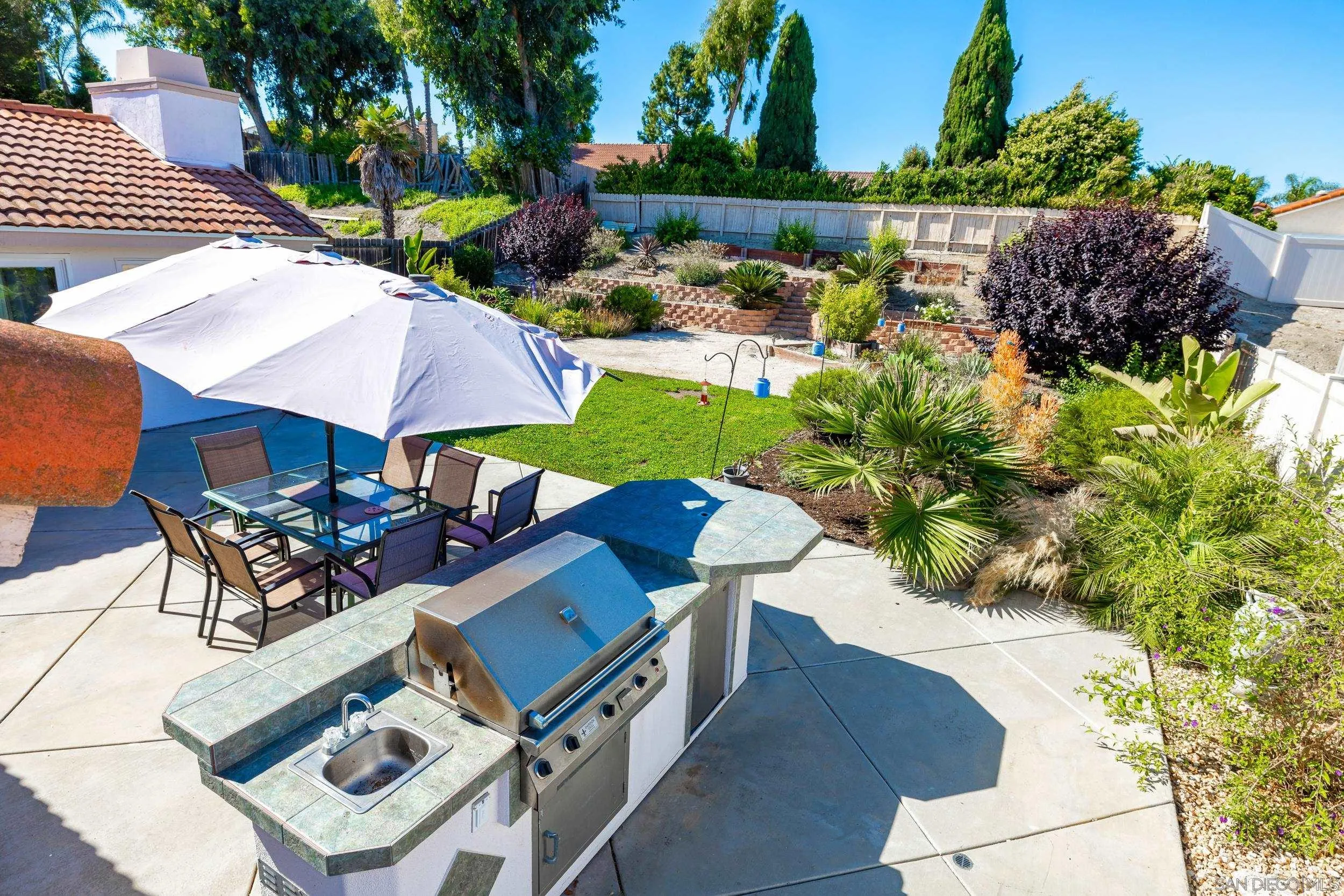 4652 Briar Ridge Road Oceanside, CA 92056 - Photo 23 of 34 an aerial view of a house with swimming pool and patio