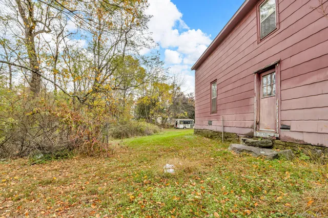 a backyard of a house